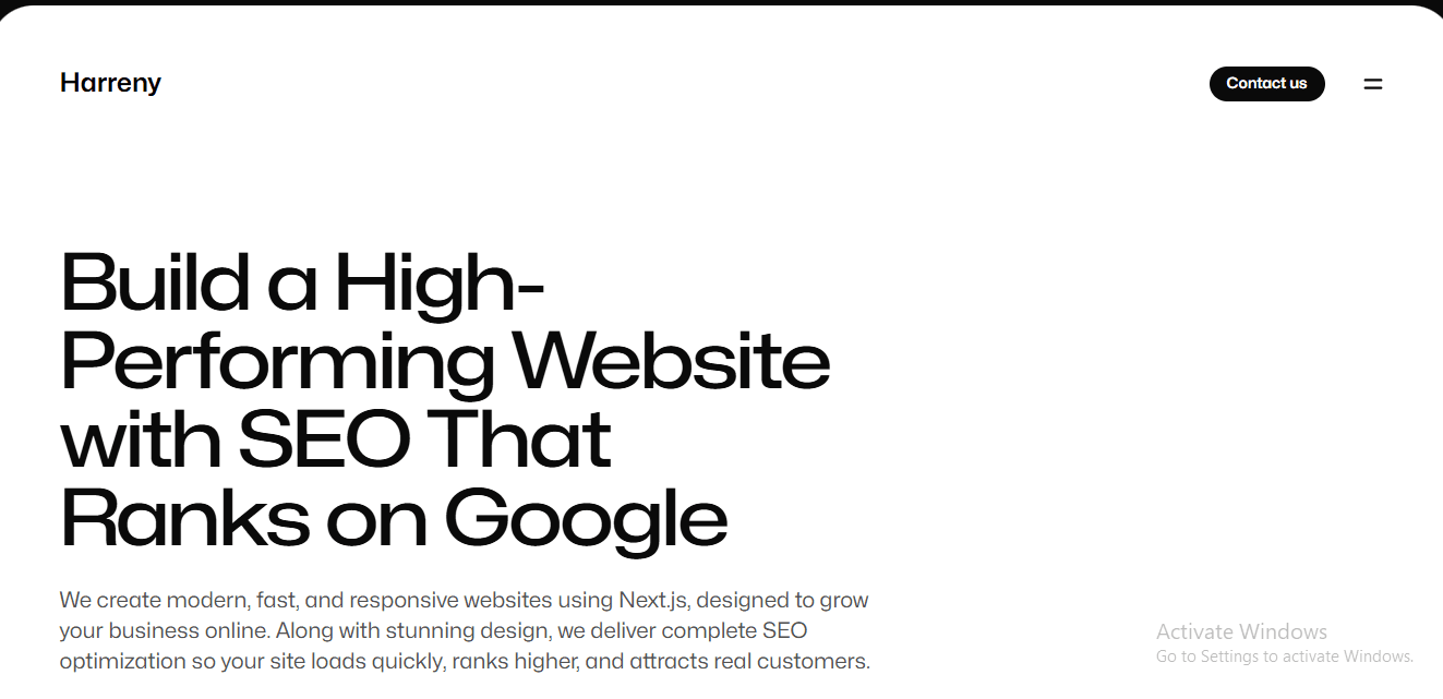 Rankify SEO Landing Page